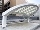 清水建設が“3Dプリンタ”で駐車場のアーチ状コンクリ屋根を出力、構造部材の新素材で認定取得