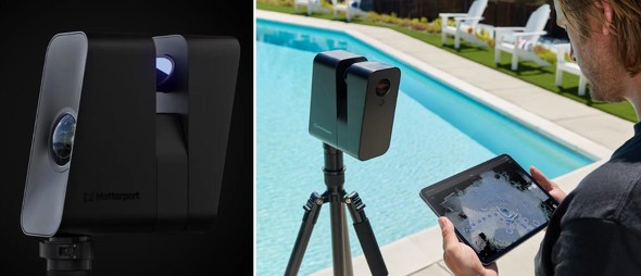 屋外撮影にも対応している3Dスキャンカメラ「Matterport Pro3」