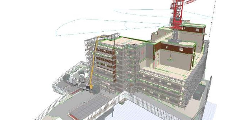 木造／RC造の7階建て賃貸マンションを東京目黒に建設、長谷工版BIMを