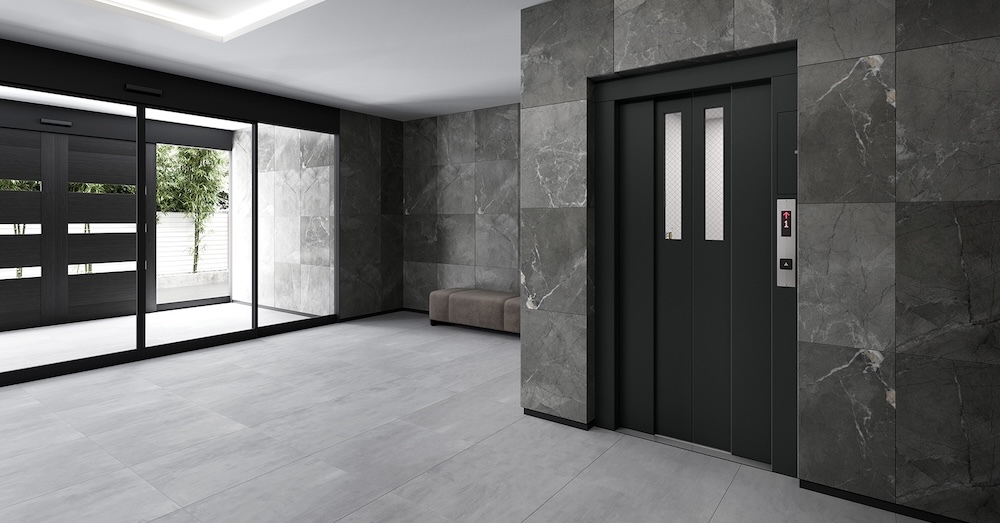 ベビーカーを押したまま横向きで出入りできるマンション用