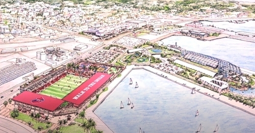 J2「いわきFC」の新スタ候補地が小名浜港の県有地に 3面の観客席で2027