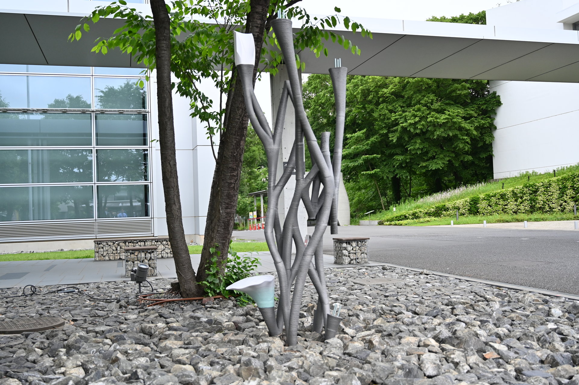 大林組が金属系の建設3Dプリンティング技術を開発 技研で大型モック
