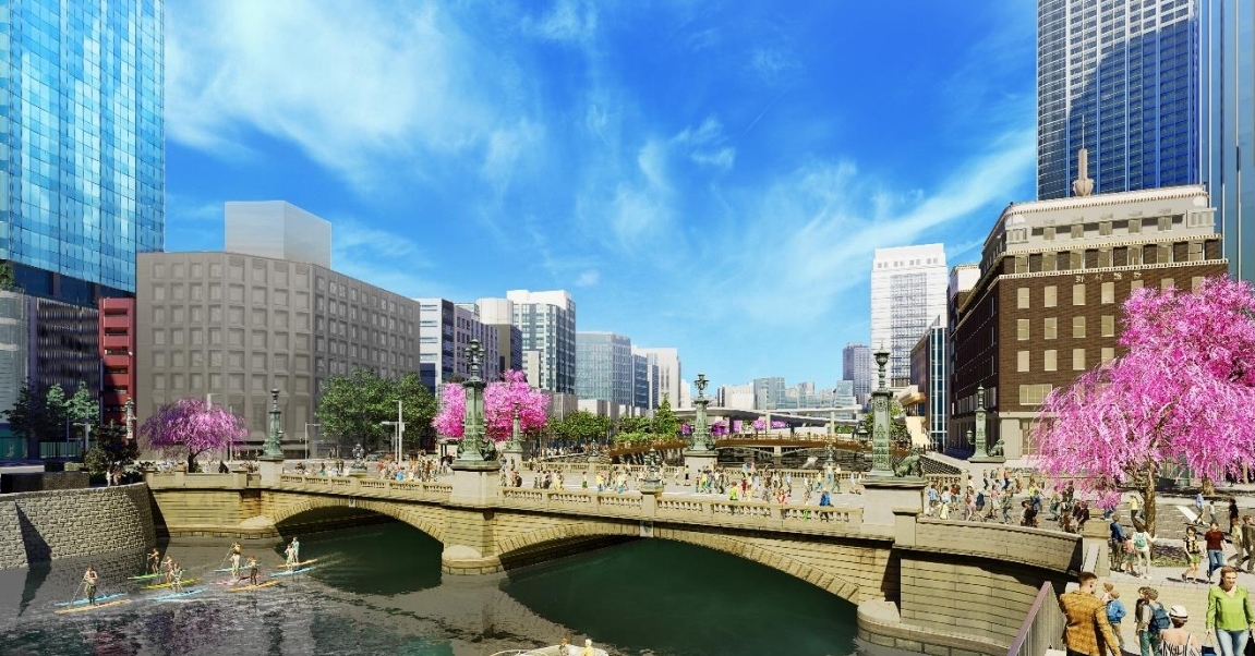 首都高日本橋地下化と5つの再開発で東京に“水都”誕生、幅100m×長さ1.2kmの日本橋リバーウォーク:プロジェクト(2/2 ページ) - BUILT