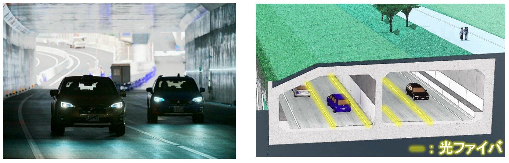 高速道路に光ファイバー敷設、自動運転支援技術を検証 鹿島建設と