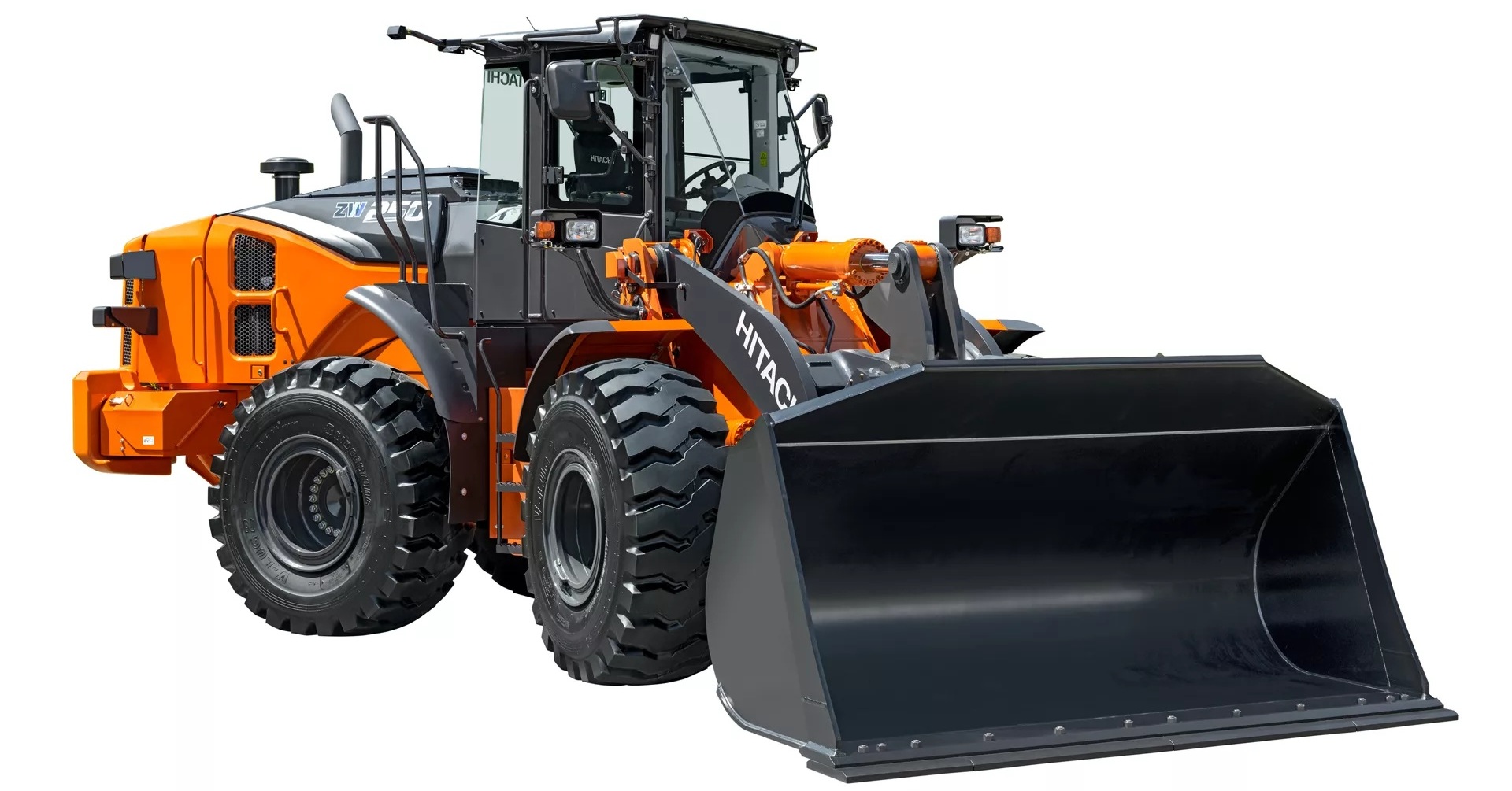 日立建機の中型ホイールローダ「ZW250-7」発売 積み込み時に走行速度を