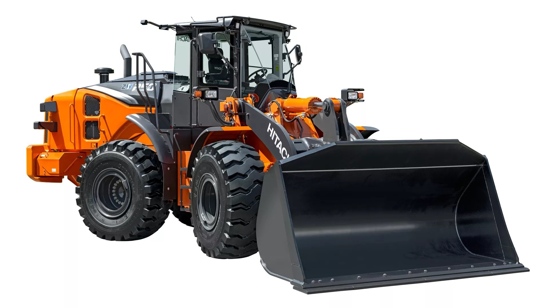 日立建機の中型ホイールローダ「ZW250-7」発売 積み込み時に走行速度を