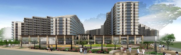 「若松二丁目住宅マンション建替え事業」の完成イメージ