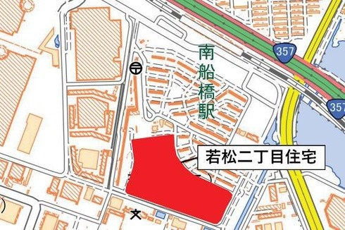 「若松二丁目住宅」の周辺図