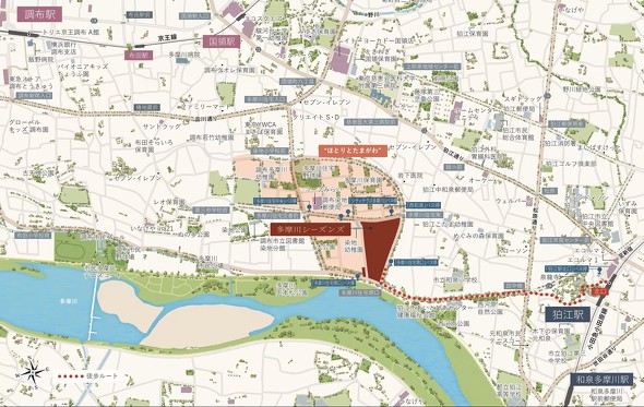 「多摩川シーズンズ」の計画地