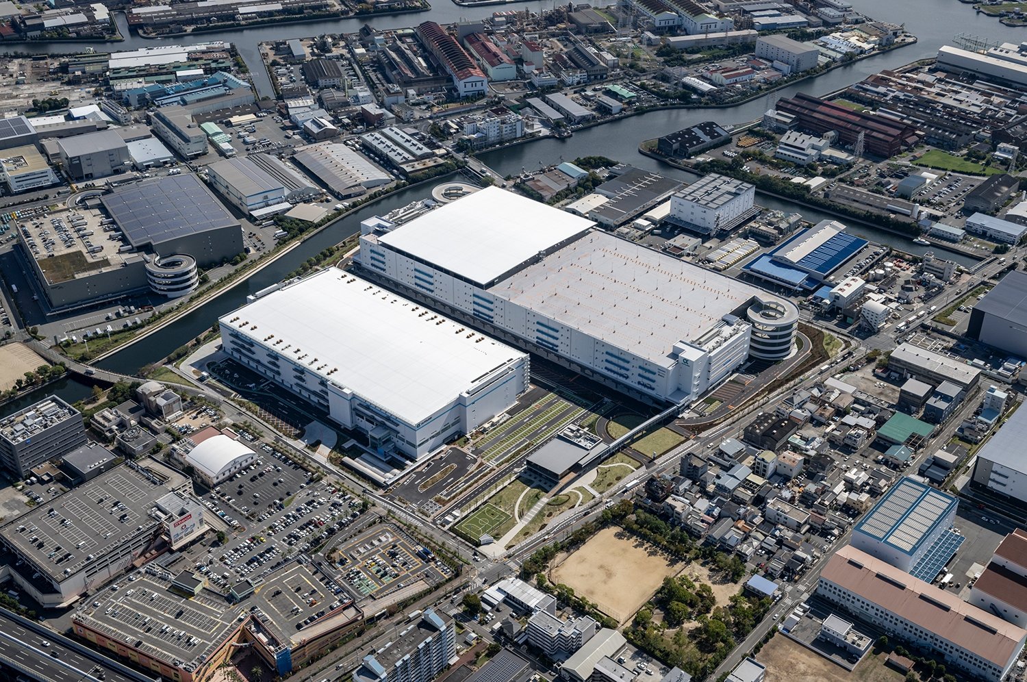 1400億円を投じた延べ37万m2「GLP ALFALINK 尼崎」が満床竣工 国内初