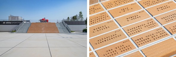 adidas SPORTS PARK�O�K�i�́uMEMORIAL BRICKS�v