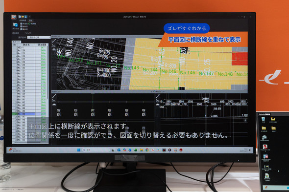 ���ʐ}��ɉ��f�����d�˂ĉ������邽�߁A���f���Ƃ��X���[�Y�ɐi��