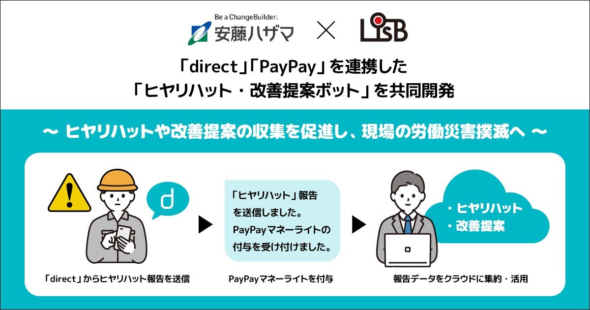安藤ハザマとL is B、「ヒヤリハット・改善提案ボット」を12現場で実証