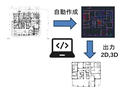 CAD�^BIM�f�[�^���烍�{�b�g��p�}�ʂ�������������uA.R.M.S�v���J���A�听����