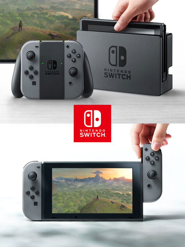 正式名称は「Nintendo Switch」 任天堂、据え置きとしても携帯型としても遊べる新型ゲーム機発表 - ITmedia ビジネスオンライン