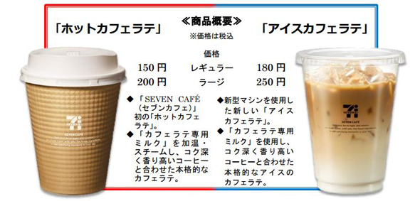 セブン イレブン コーヒー機刷新 本格カフェラテ発売 Itmedia ビジネスオンライン