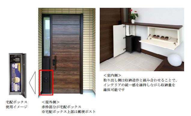 玄関と一体化、室内から受け取れる「宅配ボックス」登場 玄関と一体化、室内から受け取れる「宅配ボックス」登場