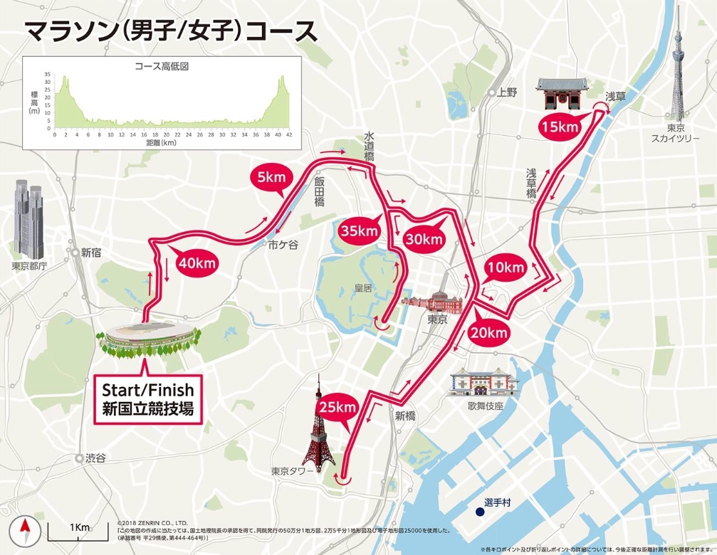 東京オリンピック マラソンと競歩コースが決定 銀座 東京タワーなど名所を巡る Itmedia ビジネスオンライン