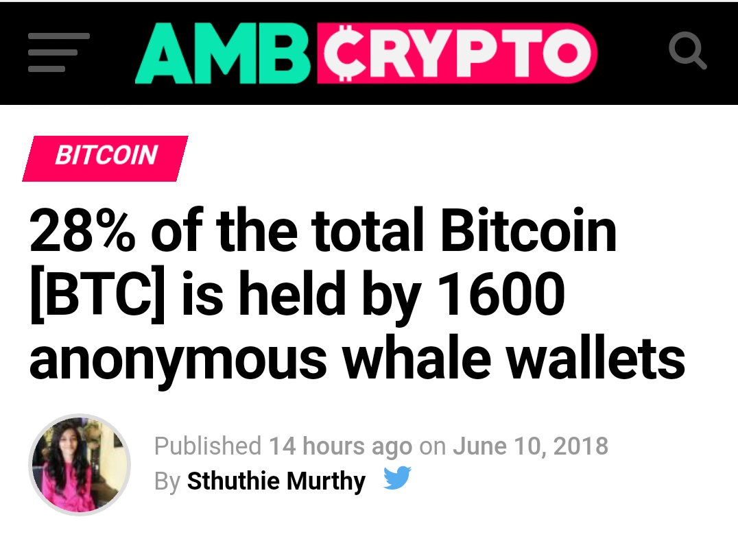 ビットコインの28％を握るのは1600人の「クジラ」 上位3ウォレットだけで3400万ドル：0.000074%が仮想通貨全体の4割を保有 -  ITmedia ビジネスオンライン