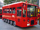 池袋の新名物「赤い電気バス」に乗ってみた　10本のタイヤでゆっくり走る