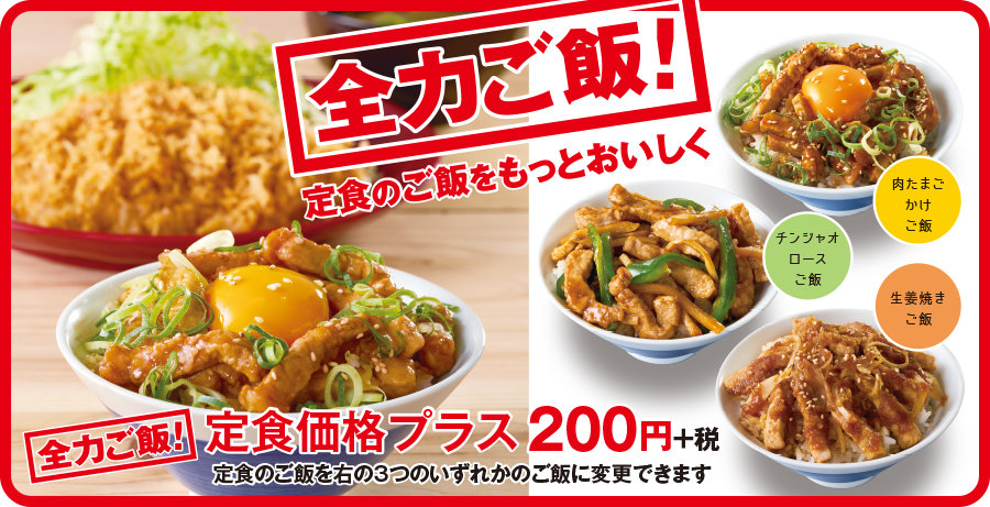 かつや 定食のごはんに ちょい足し できる 全力ご飯 を開始 Itmedia ビジネスオンライン