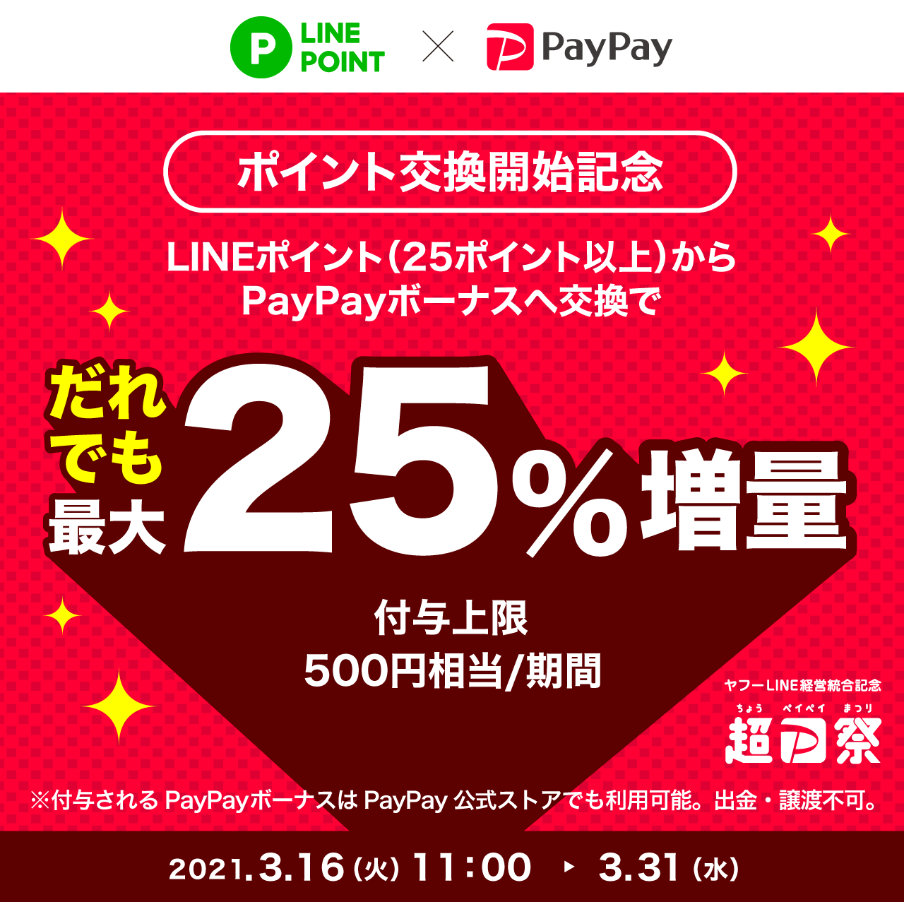 LINEポイントをPayPayボーナス交換可能に　LINE PayとPayPay統合の一環