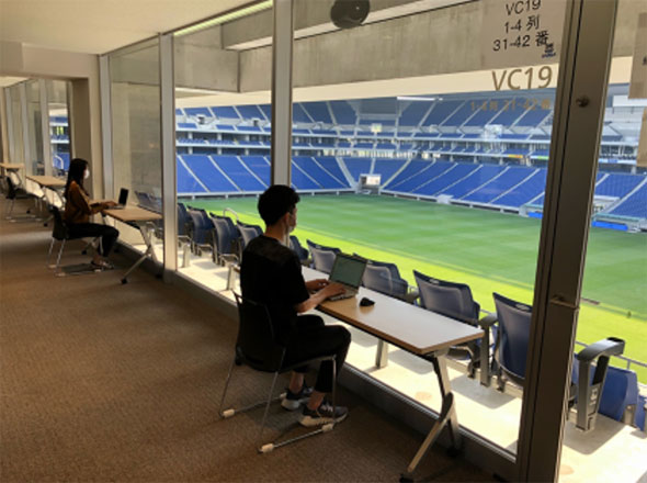 Itmedia ビジネスオンライン サッカースタジアムで仕事 ガンバ大阪が テレワーク をアシスト It情報まとめサイト