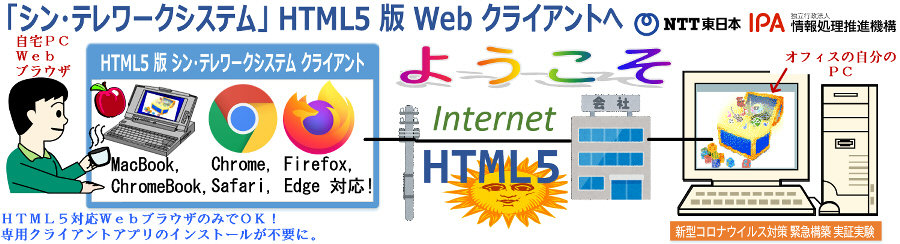 NTT東とIPA「シン・テレワークシステム」にWeb版　無償で職場PCにリモートアクセス