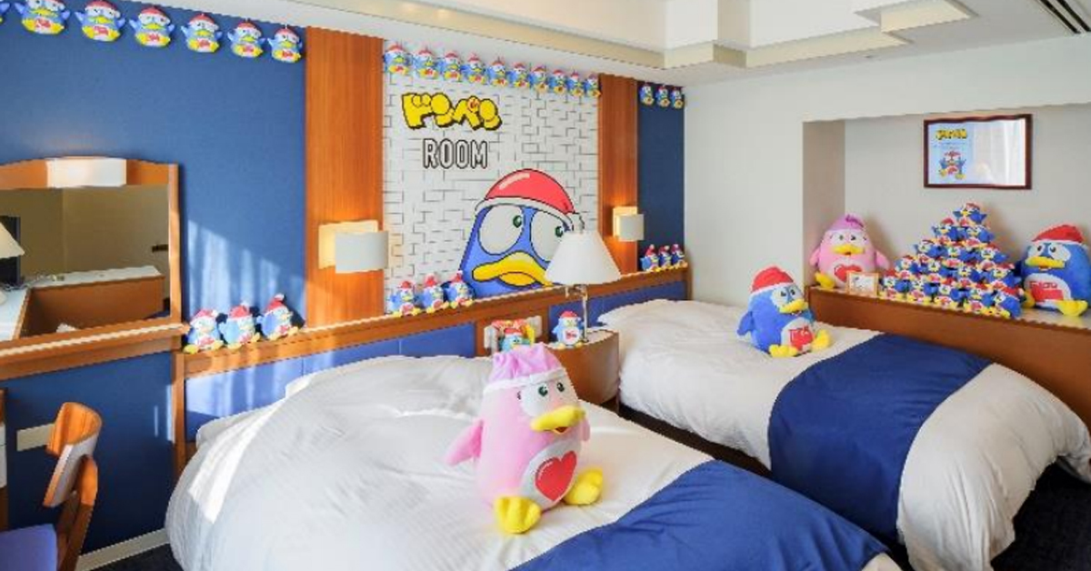ドンキ公式「ドンペン」の部屋が誕生 宮崎県のホテル最上階に：全国初