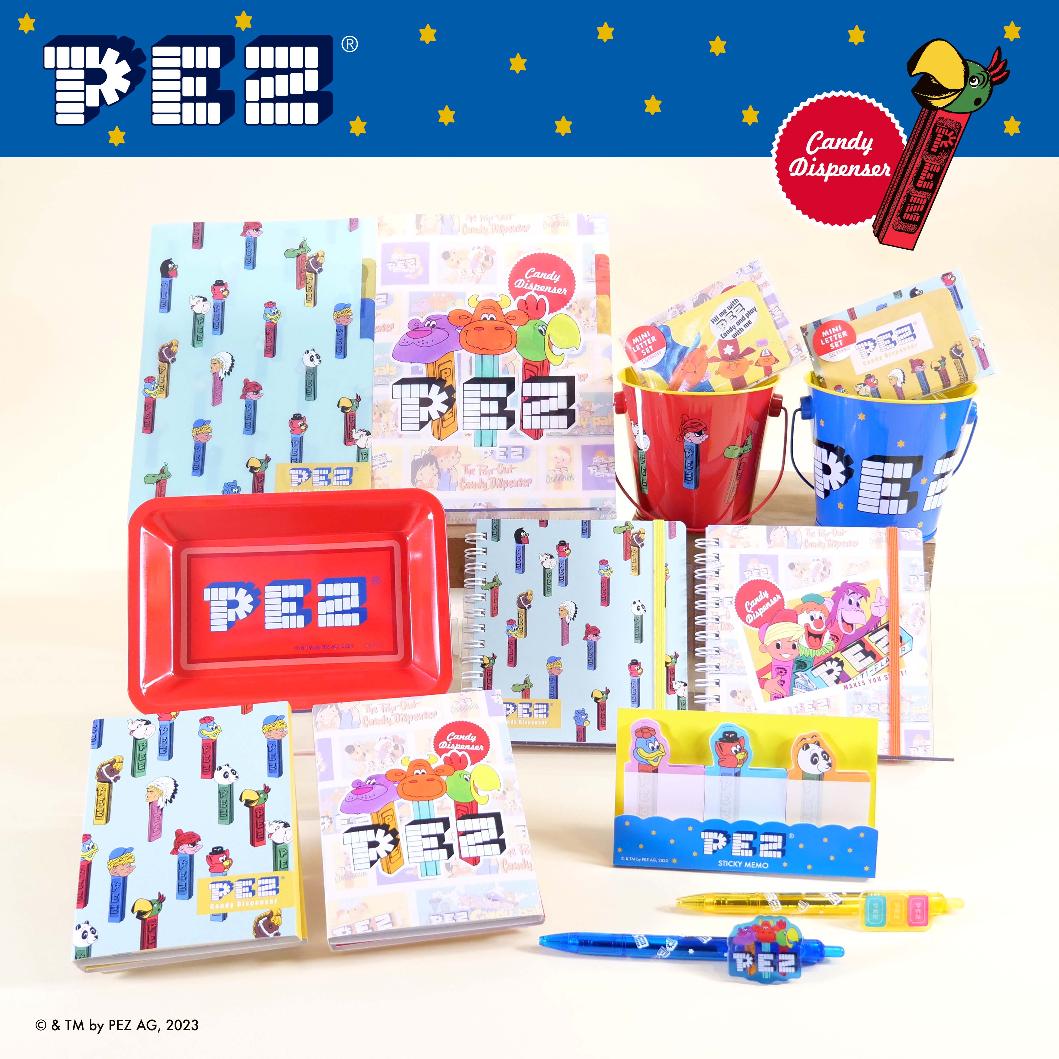 キャンディ・ブランド「PEZ」とのコラボ文具が登場 懐かしの