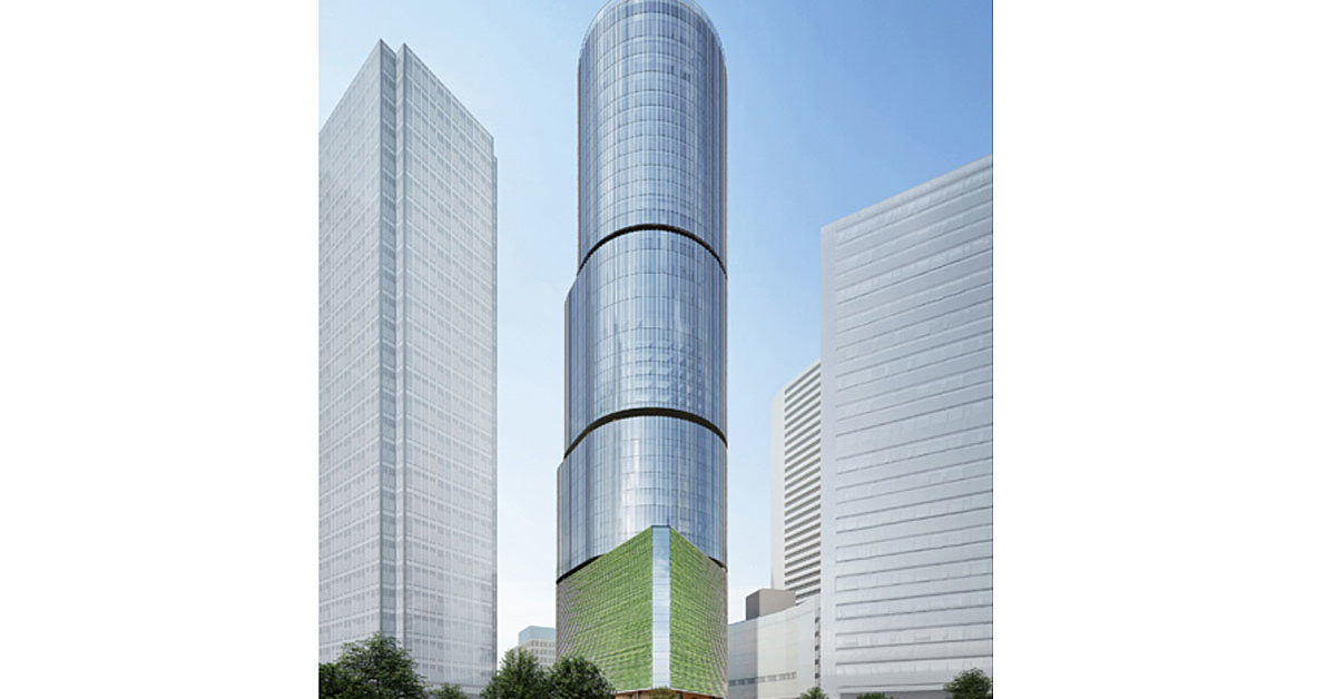 新「大阪マルビル」2030年に開業、外観はやはり「丸い」？ 電光掲示板