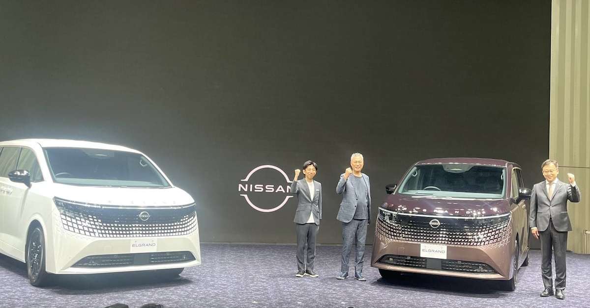 日産「エルグランド」16年ぶり全面改良、ハイブリッド専用でアルファード市場に挑む