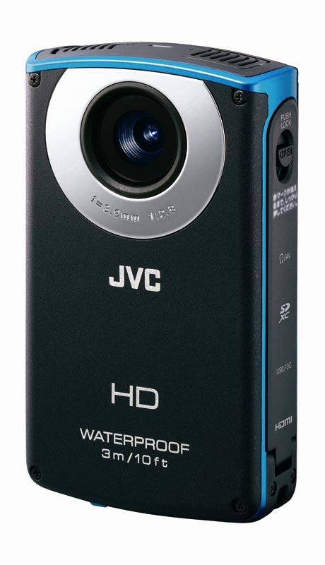 ビクター、防水機能を持ったポケットビデオカメラ“PICSIO”「GC-WP10