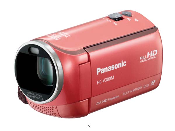 本体196グラム、4色展開のコンパクトなビデオカメラ「HC-V300M