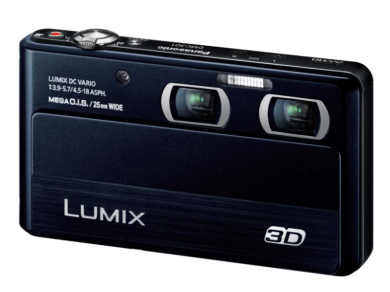 2眼式でフルHD3D、ワイド＆ズームの同時撮影も可能な「DMC-3D1 