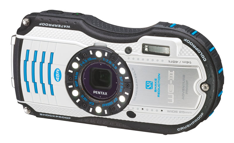 F2.0 タフカメラ「PENTAX WG-3」にマリンテイストのカラバリモデル