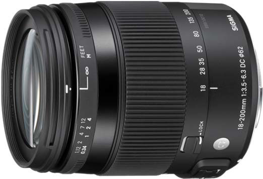 シグマ、望遠からマクロまでの万能レンズ「SIGMA 18-200mm F3.5-6.3 DC