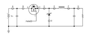 図1　降圧型コンバータにおける電流検出位置