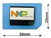 写真1　NXP社が開発したGPS/GSM通信モジュール「ATOP」