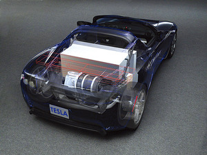 写真2　TeslaRoadsterのデジタルモックアップ（提供：TeslaMotors社）
