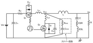 図12　スナバー回路を付加したDC-DCコンバータ