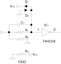 図7　高電圧保護についての実験回路