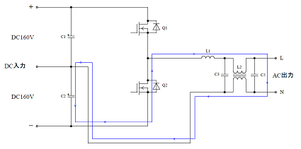 図10（b）　トランジスタOFF時の電流の流れ