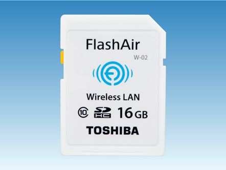 TOSHIBA FlashAir W-02 16GB 東芝 ワイヤレスで写真転送
