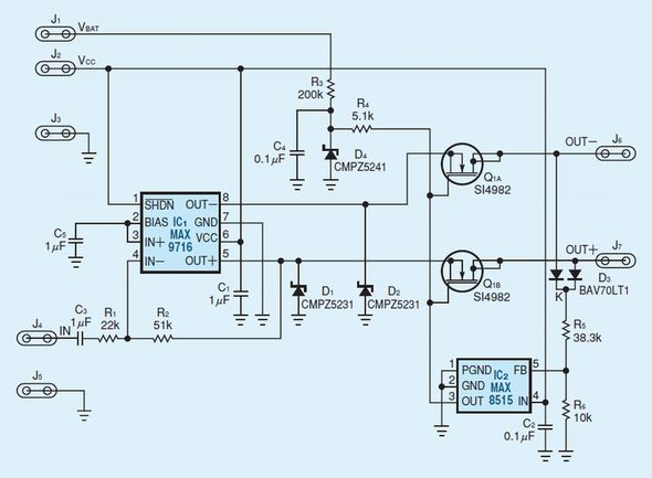 車載用アンプ出力のための過電圧保護回路 Design Ideas アナログ機能回路 1 2 ページ Edn Japan