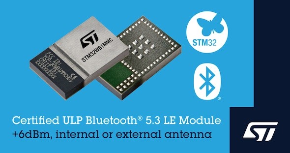 Bluetoothワイヤレスモジュール「STM32WB1MMC」