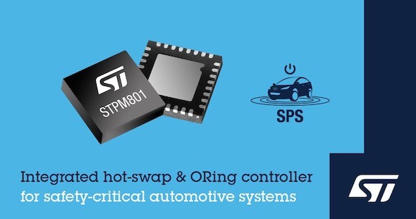 ホットスワップ機能および理想ダイオードコントローラー搭載IC「STPM801」