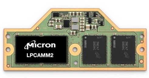 リランラン専用メモリ LPDDR5Xベースの低消費電力メモリモジュール：マイクロン LPCAMM2