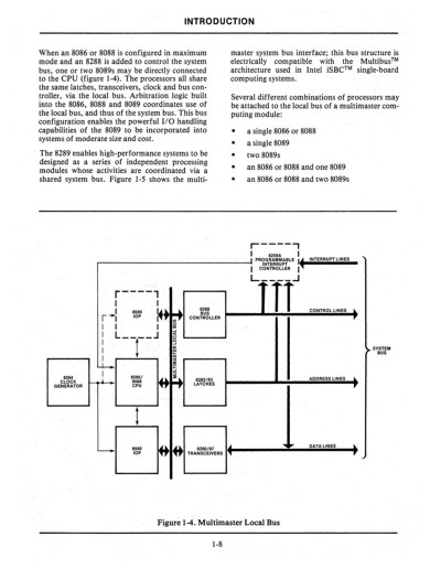 Photo05:同じく1979年10月版のThe 8086 Family User's Manualより。最大2つの8089が利用できることになっている。