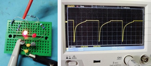 <strong>�}4�F��H�i1�j�̎�����H�ƃx�[�X�d���̔g�`</strong>